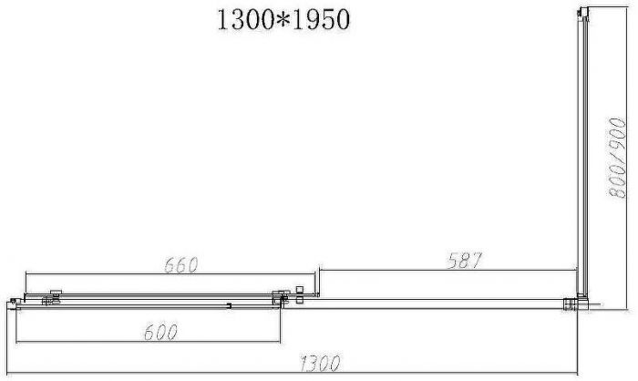 Душевой уголок Vincea Slim-N 130x80 VSR-4SN8013CLGM профиль Вороненая сталь стекло прозрачное
