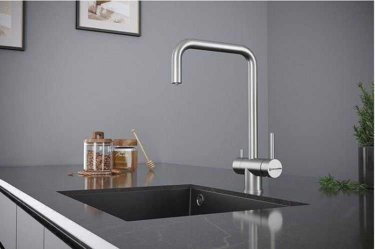 Смеситель для кухни KUCHENSTERN STROM-F 404SS40 цвет Нержавеющая сталь