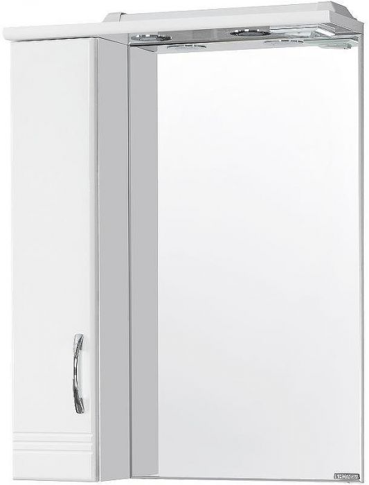 Зеркало со шкафом Aquaton Онда 58 1A009802ON01L с подсветкой Белое