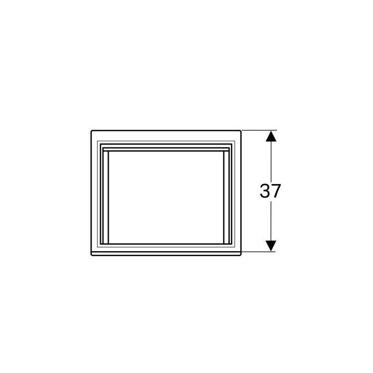 Тумба под раковину Geberit Renova Nr. 1 Plan , 48x40, натуральный дуб [869553000]