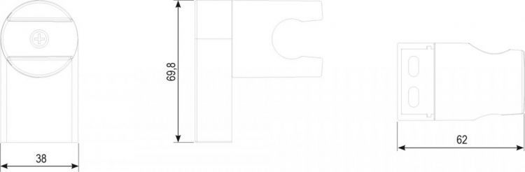 Держатель для душа Ravak Chrome 611.00 X07P011 Держатель для душа Ravak Chrome 611.00 X07P011