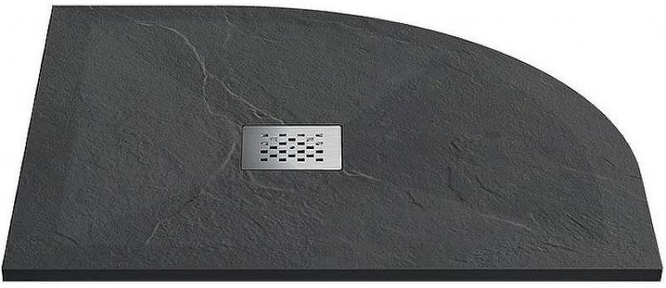 Душевой поддон из искусственного камня Vincea 90x90 VST-4SQ9090A+Vsph-D132 Антрацит