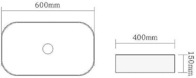 Раковина-чаша SantiLine 60 SL-1017G Зеленая матовая
