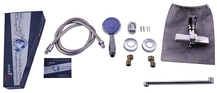 Смеситель для ванны Plstart PD22015 универсальный цвет Хром Смеситель для ванны Plstart PD22015 универсальный цвет Хром