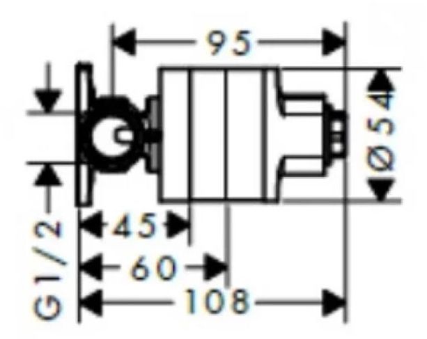 Hansgrohe Bidette Встраиваемая часть для смесителя гигиенического душа