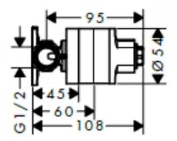 Hansgrohe Bidette Встраиваемая часть для смесителя гигиенического душа