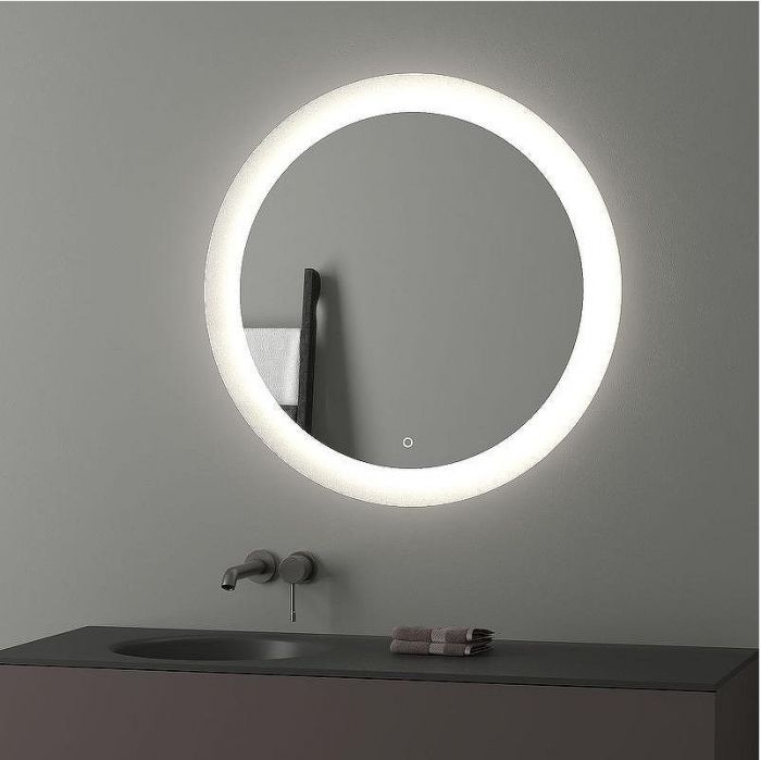 Зеркало Evoform Ledshine d80 BY 2625 с подсветкой 19.5 W - сенсорный выключатель - нейтральный белый свет