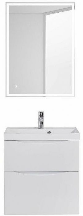 Тумба под раковину BelBagno Marino 60 MARINO-H60-600-2C-SO-BL-P подвесная Bianco Lucido