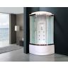 Душевая кабина Royal Bath RB 90BK3-WT-CH белое/прозрачное)