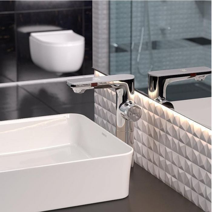 Смеситель для раковины Berges Morans 076003 с термостатом Хром