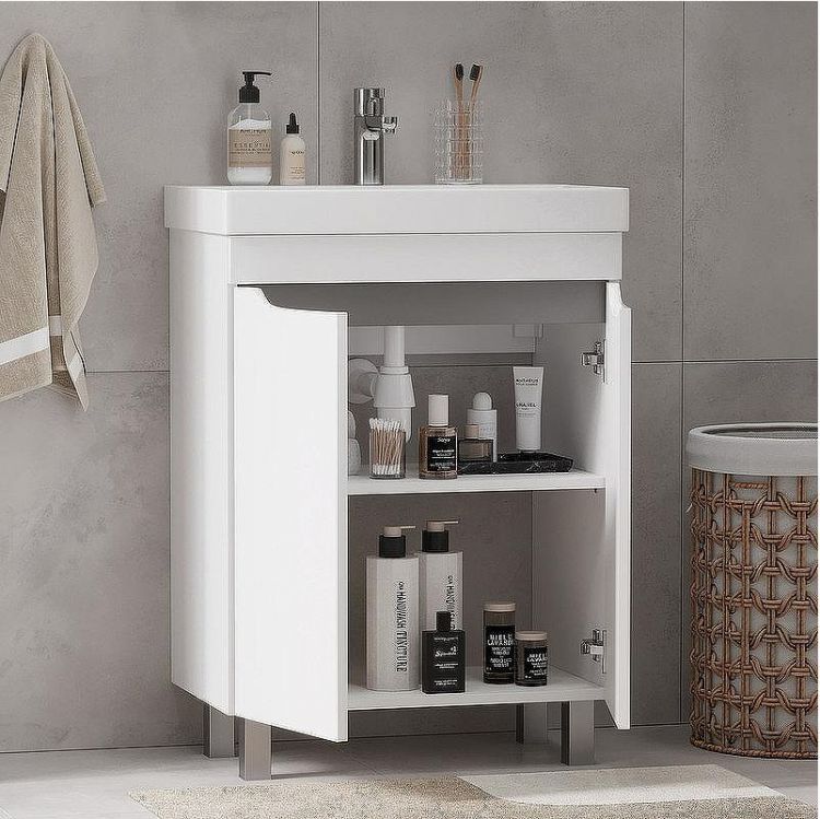 Тумба под раковину Volna Lake 60.2D tnLAKE60.2D-01 Белая