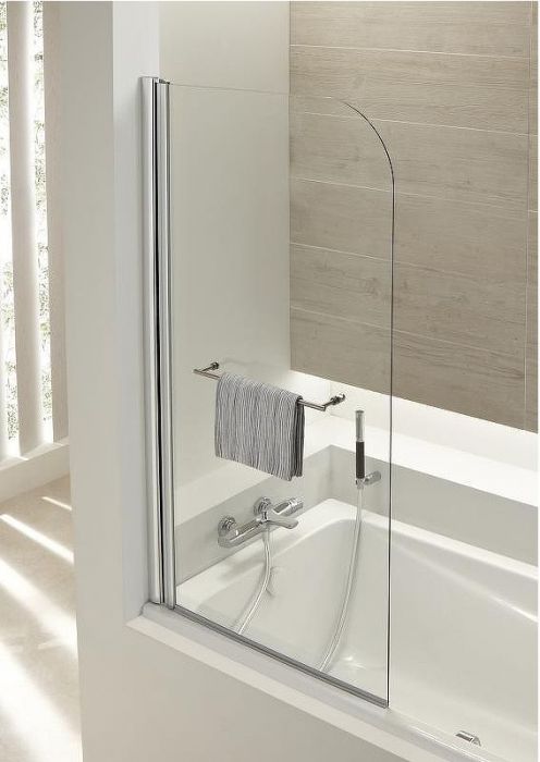 Шторка на ванну Jacob Delafon Odeon Up 80x145 E4932-GA профиль Хром стекло прозрачное