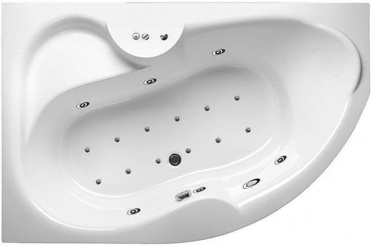 Акриловая ванна Vayer Azalia 170x105 L Гл000006728 без гидромассажа