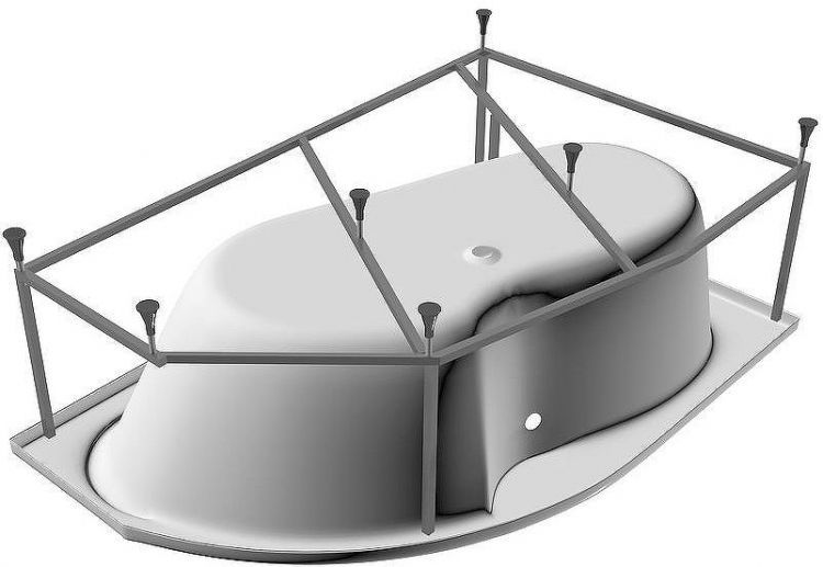 Акриловая ванна Vayer Azalia 170x105 L Гл000006728 без гидромассажа