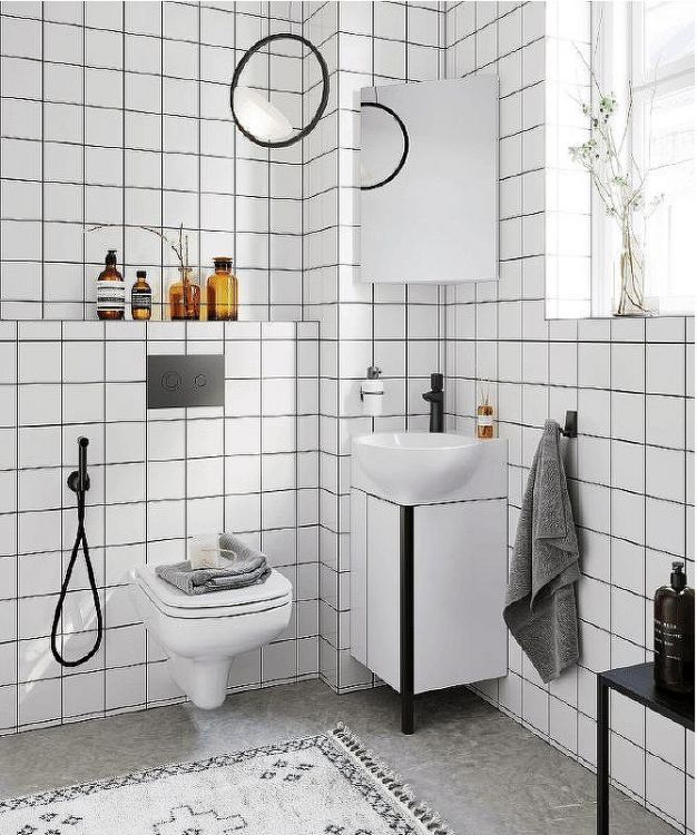 Тумба под раковину Aqwella Porto 45 POR0104WB угловая Белая Черная Тумба под раковину Aqwella Porto 45 POR0104WB угловая Белая Черная