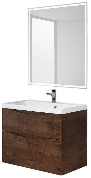 Тумба под раковину BelBagno Marino 65 MARINO-650-2C-SO-RW-P подвесная Rovere Moro