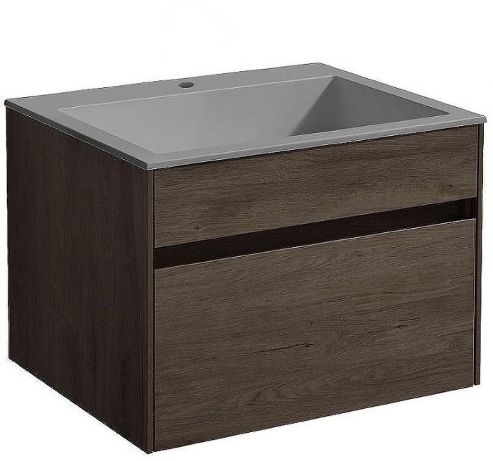 Тумба под раковину Vincea Chiara 60 VMC-2C600RO подвесная R.Oak