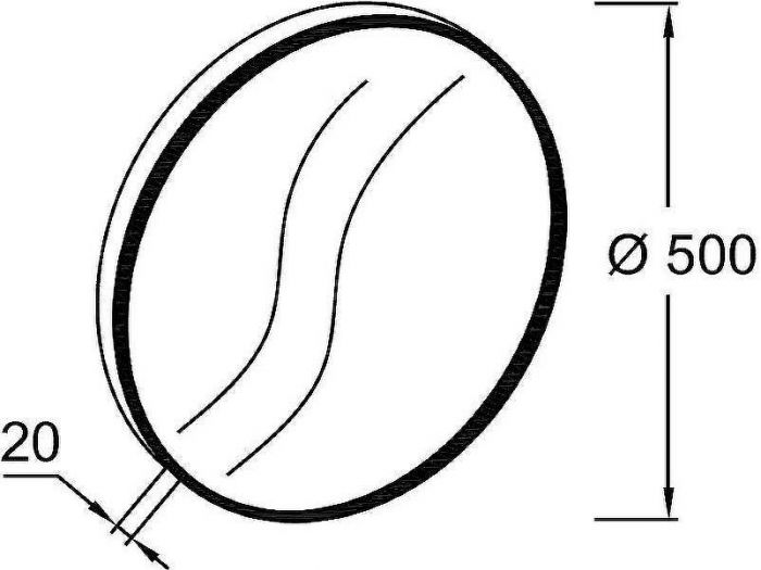 Зеркало Jacob Delafon Odeon Rive Gauche 50 EB1176-CPR Медь