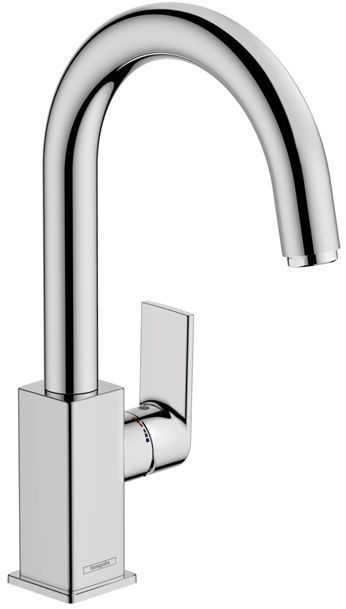 Hansgrohe Vernis Shap Смеситель для раковины, излив 210 мм, с донным клапаном, цвет: хром