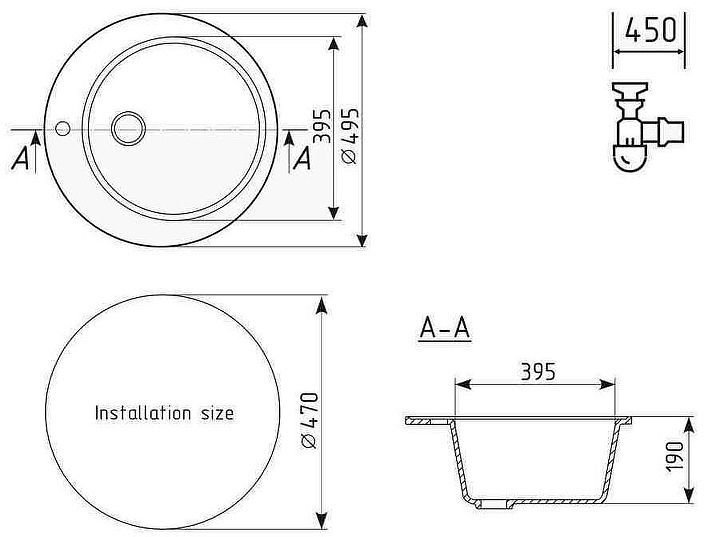 Кухонная мойка Ulgran Classic U-405-307 Терракот Кухонная мойка Ulgran Classic U-405-307 Терракот