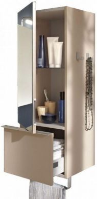 Пенал подвесной левый 35x96 см Jacob Delafon Odeon Up EB893G-N28 медный бетон