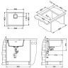 Кухонная мойка Alveus Granital+ Quadrix 50 Deep Black G90 560x460x200 1149138 Черная матовая Кухонная мойка Alveus Granital+ Quadrix 50 Deep Black G90 560x460x200 1149138 Черная матовая