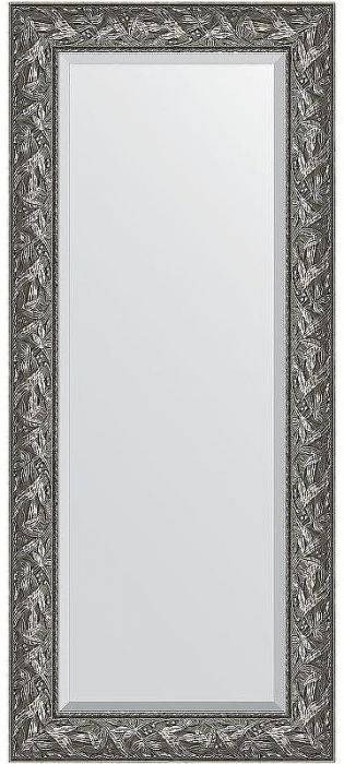 Зеркало Evoform Exclusive 149х64 BY 3546 с фацетом в багетной раме - Византия серебро 99