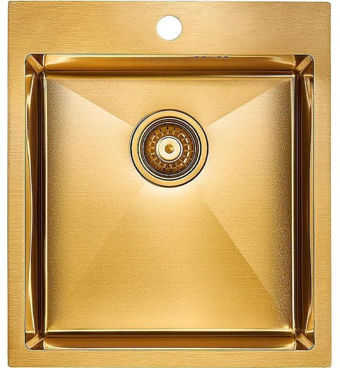 Кухонная мойка Paulmark Kroner 45 PM214551-BG Брашированное золото