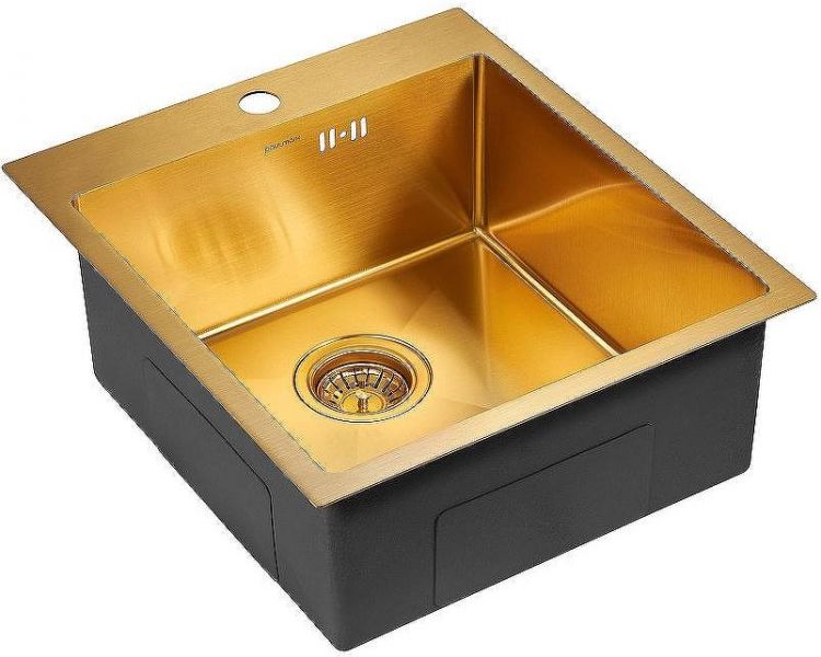 Кухонная мойка Paulmark Kroner 45 PM214551-BG Брашированное золото