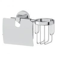 Держатель туалетной бумаги с крышкой и освежителя воздуха HAR 051 Держатель туалетной бумаги с крышкой и освежителя воздуха HAR 051