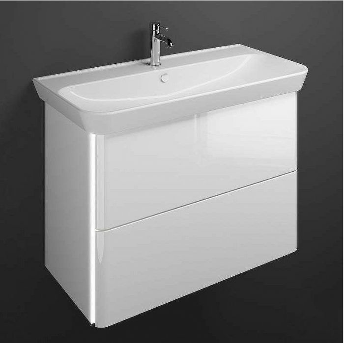 Тумба с раковиной Burgbad Iveo 100 SFEY100F2833G0169C0001*1 подвесная Белая глянцевая