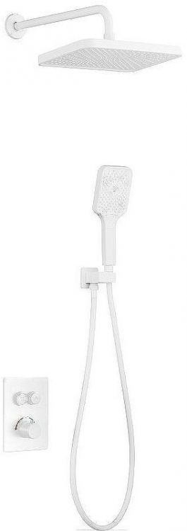 Душевая система beWash BV3ITSS225 с термостатом Белая матовая