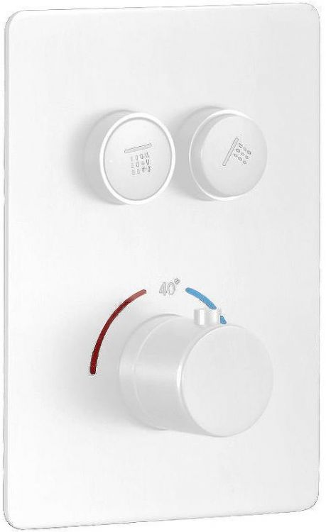 Душевая система beWash BV3ITSS225 с термостатом Белая матовая