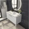 Тумба с раковиной SanVit Эмми 100 kemmy1003d Белая матовая