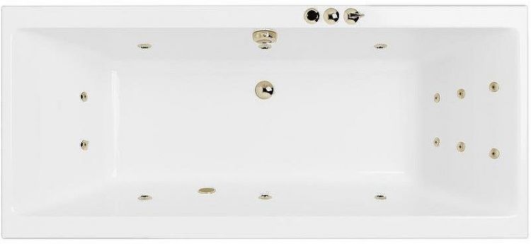 Акриловая ванна Excellent Pryzmat Slim 160x75 WAEX.PRY16S.SMART.BR с гидромассажем