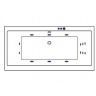 Акриловая ванна Excellent Pryzmat Slim 160x75 WAEX.PRY16S.SMART.BR с гидромассажем
