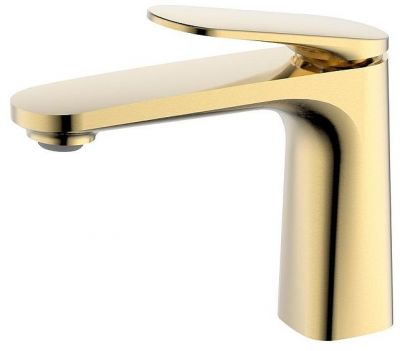 Смеситель для раковины AQUAme Imola AQM6710BG цвет Золото шлифованное
