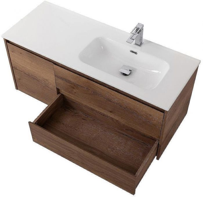 Тумба под раковину BelBagno Kraft 100 R KRAFT-1000-2C-1A-SO-RT-R подвесная Rovere Tabacco