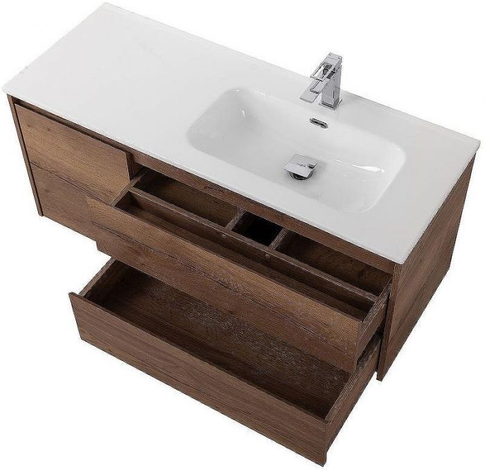 Тумба под раковину BelBagno Kraft 100 R KRAFT-1000-2C-1A-SO-RT-R подвесная Rovere Tabacco