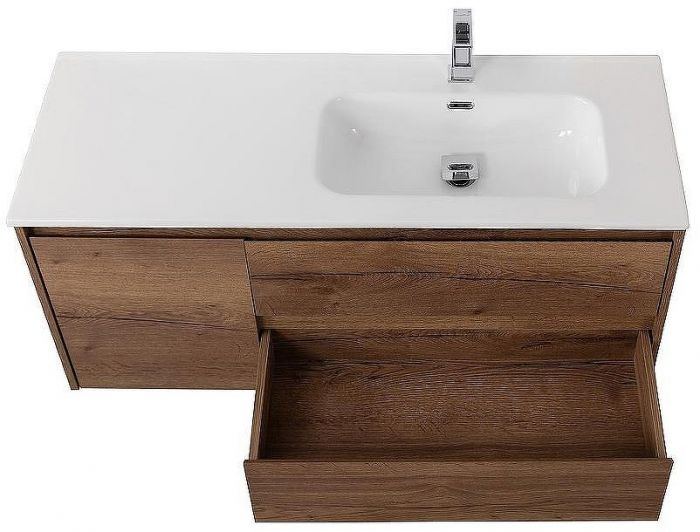 Тумба под раковину BelBagno Kraft 100 R KRAFT-1000-2C-1A-SO-RT-R подвесная Rovere Tabacco