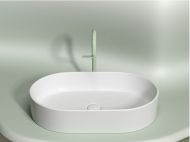 Умывальник CERAMICANOVA Element чаша накладная овальная (цвет Белый Матовый) CN6048MW