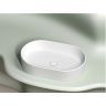 Умывальник CERAMICANOVA Element чаша накладная овальная (цвет Белый Матовый) CN6048MW
