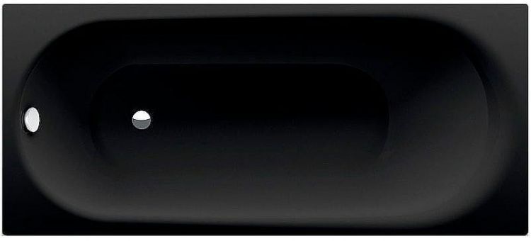 Стальная ванна Bette Comodo 180x80 1251-035 Черное дерево с шумоизоляцией