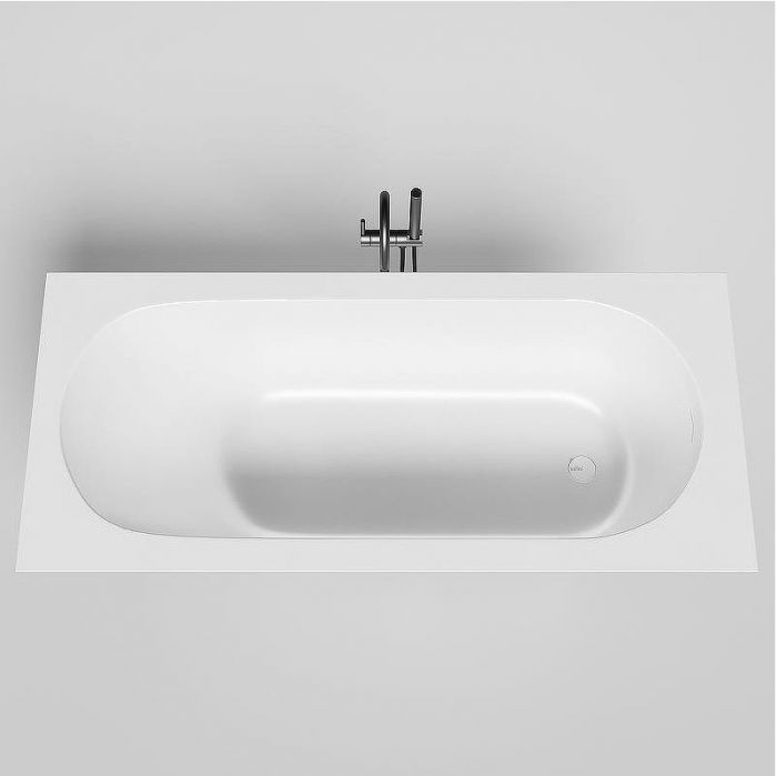 Ванна из искусственного камня Salini Ornella Kit 180х80 102412G Белая глянцевая
