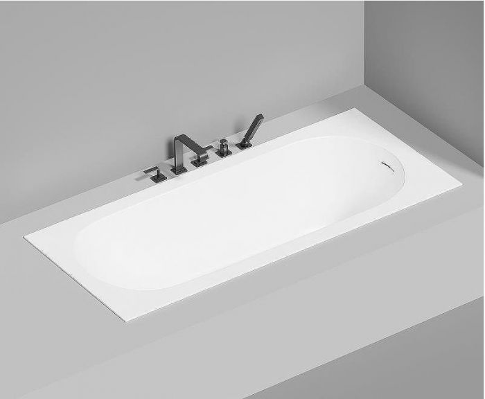 Ванна из искусственного камня Salini Ornella Kit 180х80 102412G Белая глянцевая