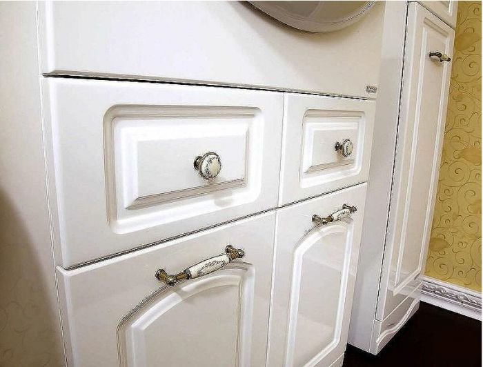 Тумба под раковину Бриклаер Анна 60 4627125412226 Белая глянцевая