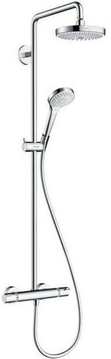 Душевая система Hansgrohe Croma Select S 27253400 с термостатом Хром Белая