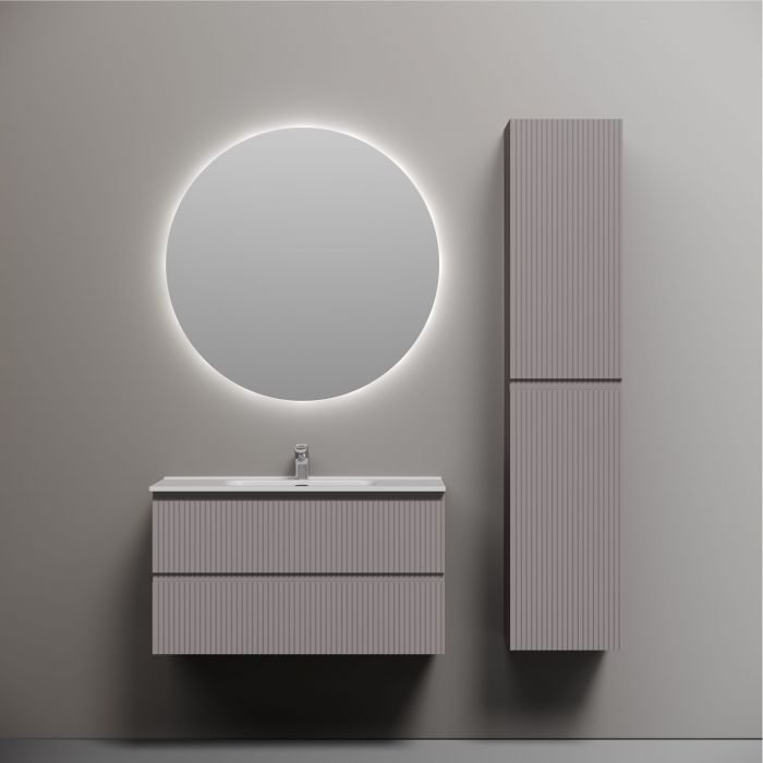 Тумба подвесная SANCOS Snob R 890х445х500, c двумя ящиками оснащенными доводчиками, Doha Soft,SNR90SM