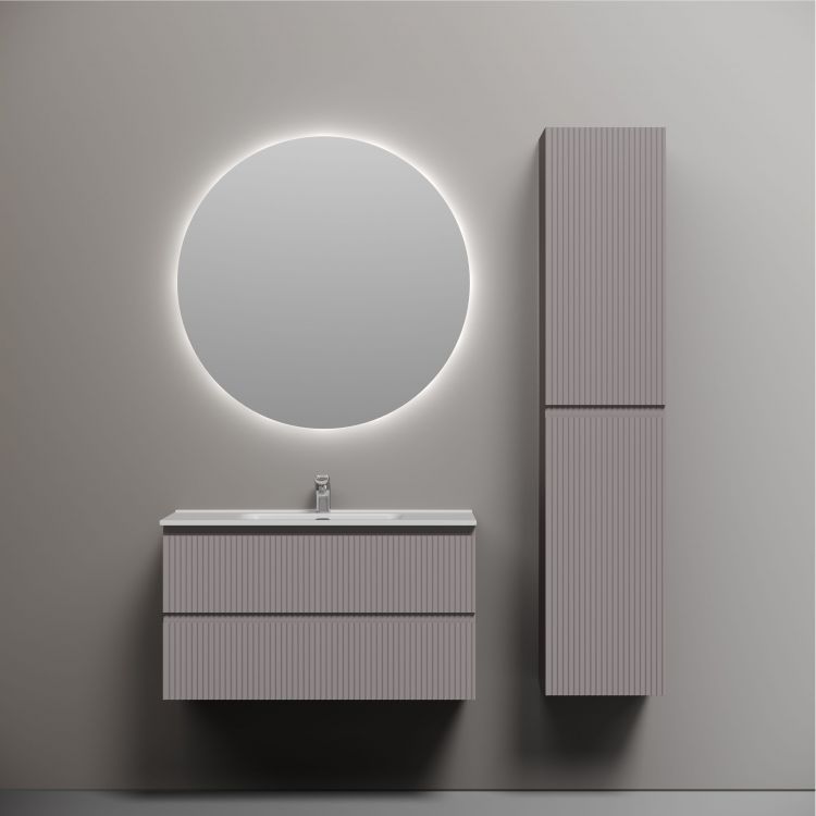 Тумба подвесная SANCOS Snob R 890х445х500, c двумя ящиками оснащенными доводчиками, Doha Soft,SNR90SM