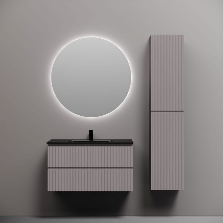 Тумба подвесная SANCOS Snob R 890х445х500, c двумя ящиками оснащенными доводчиками, Doha Soft,SNR90SM